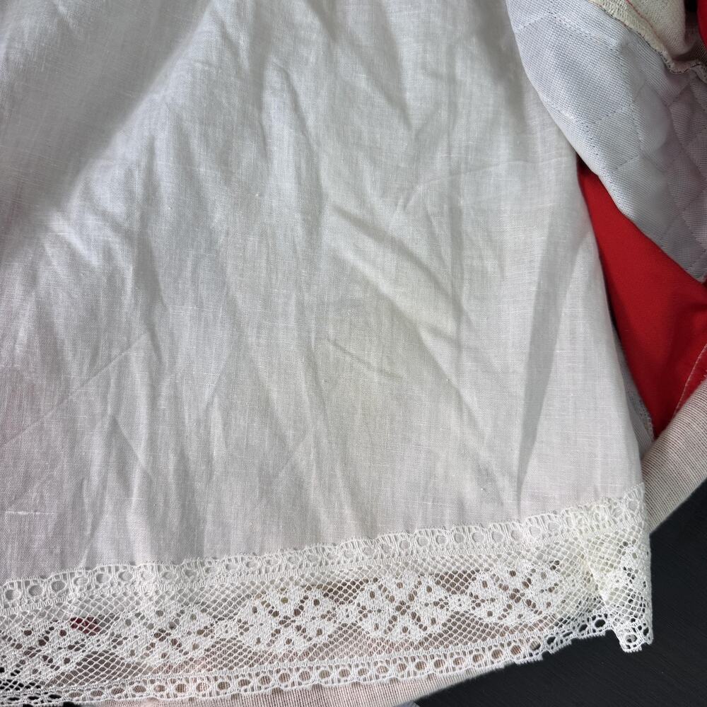 Vintage Chessa Davis Skirt Womens Patchwork Quilted Lace Boho Cottagecore 70s - Picture 12 of 16